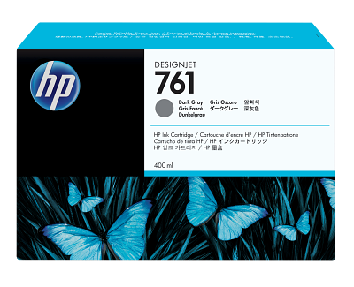 HP 761 400-ml Dark Gray DesignJet Ink Cartridge
