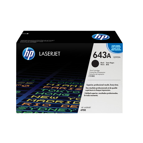 HP 643A Q5950A Fekete toner / festékkazetta Color Laserjet 4700 nyomtatókhoz (11000 old.)