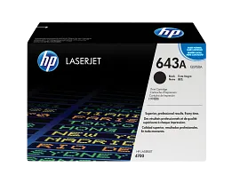 HP 643A Black Original LaserJet Toner Cartridge, Q5950A