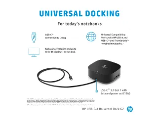 HP USB-C/A Universal Dock G2 - HP® Store
