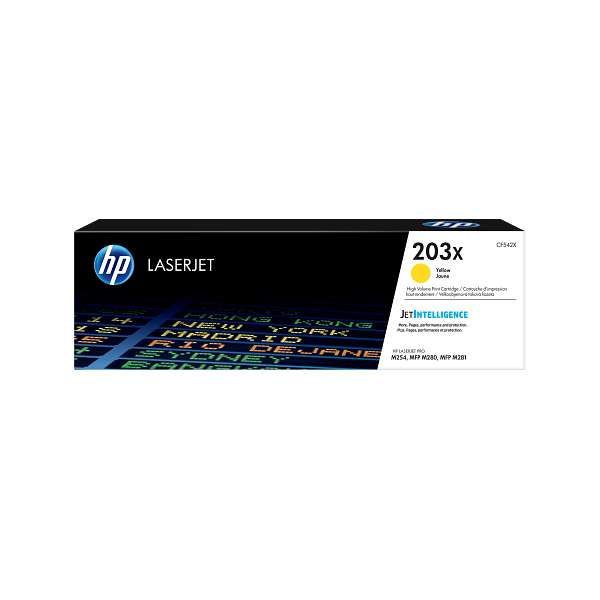 HP LaserJet Print Cartridge, 203X, Yellow