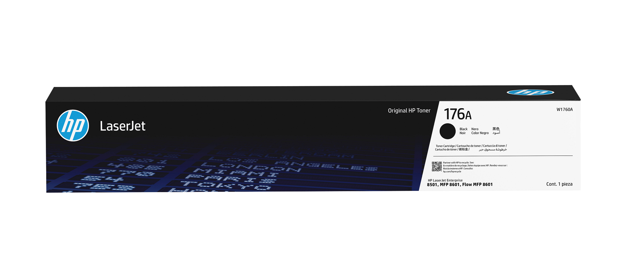 HP LaserJet 176A Black Toner Cartridge W1760A W1760-00009a WW