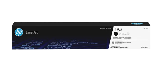 HP Laser Toner Cartridges and Kits, HP 176A Black Original LaserJet Toner Cartridge, W1760A