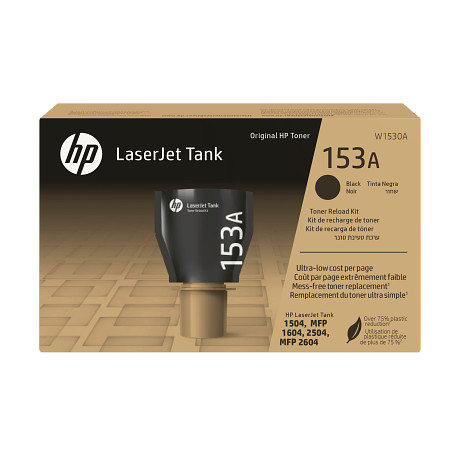HP 153A W1530A eredeti fekete LaserJet Tank 1504 1604 2504 2604 tonerújratöltő készlet (2500 old.)