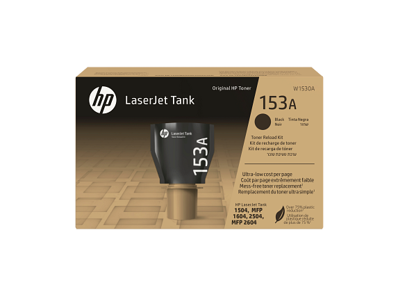 Photos - Inks & Toners HP 153A Black Original LaserJet Tank Toner Reload Kit, W1530A W1530A