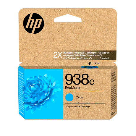 HP 938e 4S6X9PE EvoMore Cyan Original Ink Cartridge