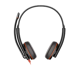 Poly Blackwire 3225 Stereo USB-C Headset +3.5mm Plug +USB-C/A Adapter