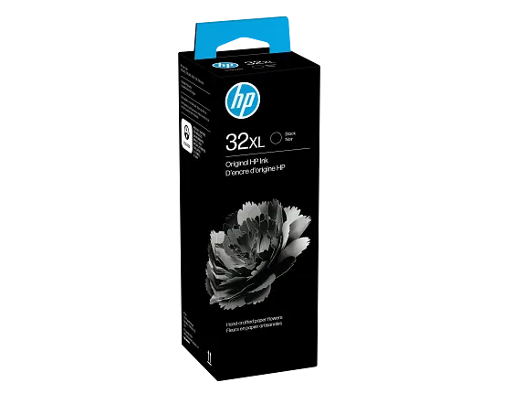 Ink Supplies, HP 32XL 135-ml Black Original Ink Bottle, 1VV24AN
