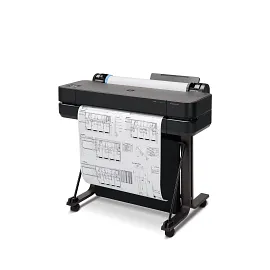 HP DesignJet T630 Large Format 24" Plotter Printer – Fast, Precise CAD & Poster Printer with Auto Sheet Feeder, Media Bin & Stand