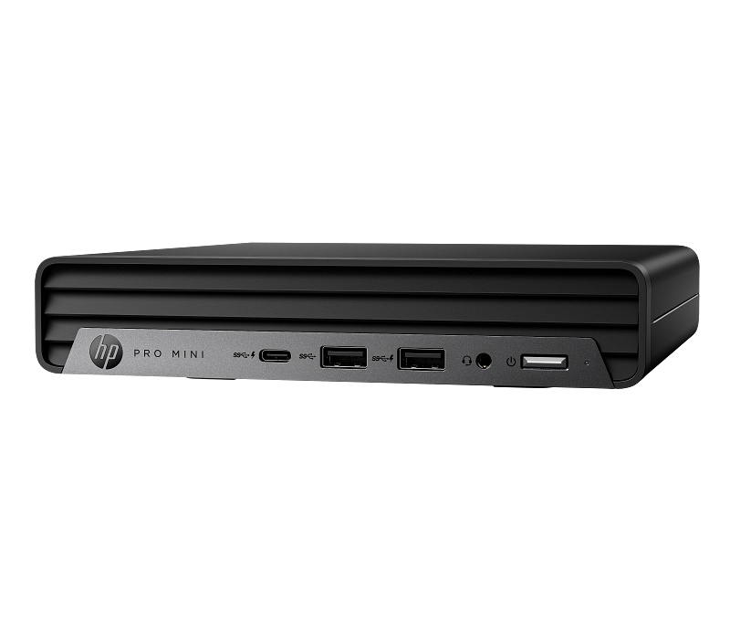 HP Pro Mini 400 G9 Desktop PC Refresh -2024 Catalog Horizontal WhiteBG FrontLeft