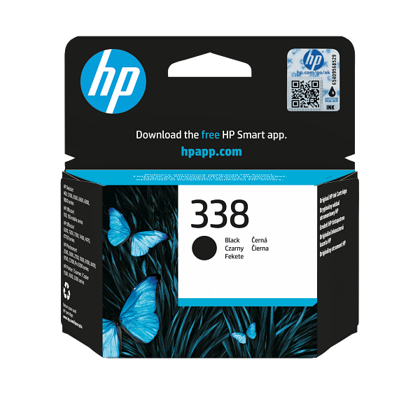 HP 338 Black Original Ink Cartridge, C8765-80261, C8765EE