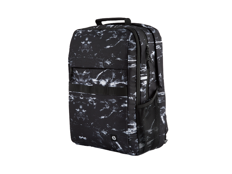 HP Campus XL Marble Backpack 3/4 Left Grey