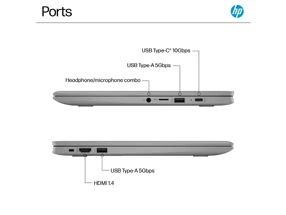 HP Chromebook 14 inch 14a-ne1000, цвет: Intel Celeron, 4 Gb, 64 Gb — фото 5