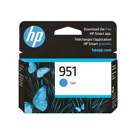 HP 951 Cyan Original Ink Cartridge, CN050AN#140
