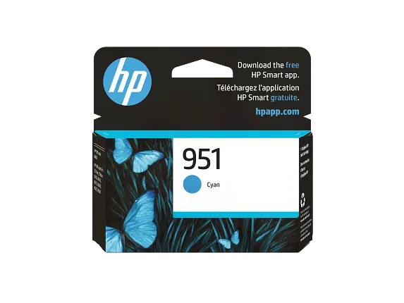 Ink Supplies, HP 951 Cyan Original Ink Cartridge, CN050AN#140