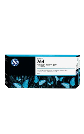 HP 764 300-ml Photo Black DesignJet Ink Cartridge, C1Q17A