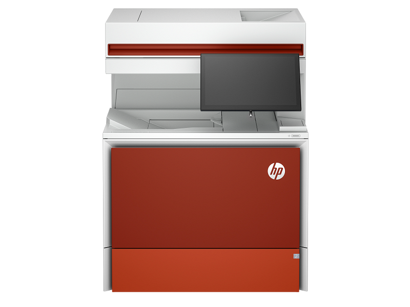 HP Color LaserJet Enterprise Flow MFP 6800 - ZF Transactional CometRed Catalog VisID Front