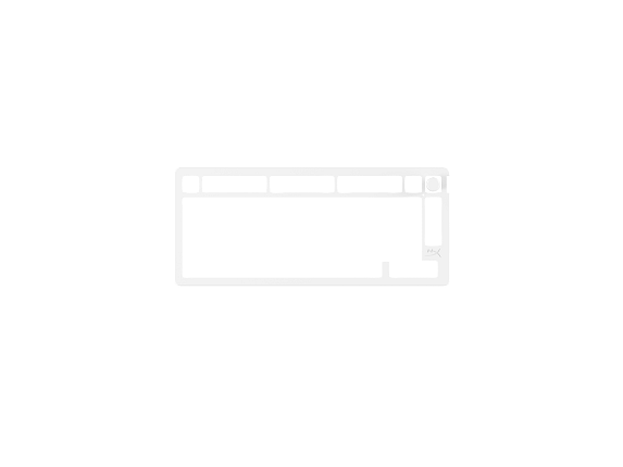 HyperX Alloy Rise Top Plate - White