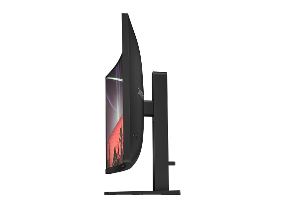 23C1 OMEN by HP 31.5-inch QHD 165Hz Curved Gaming Monitor 32 Jetblack CoreSet Scrn LeftProfile