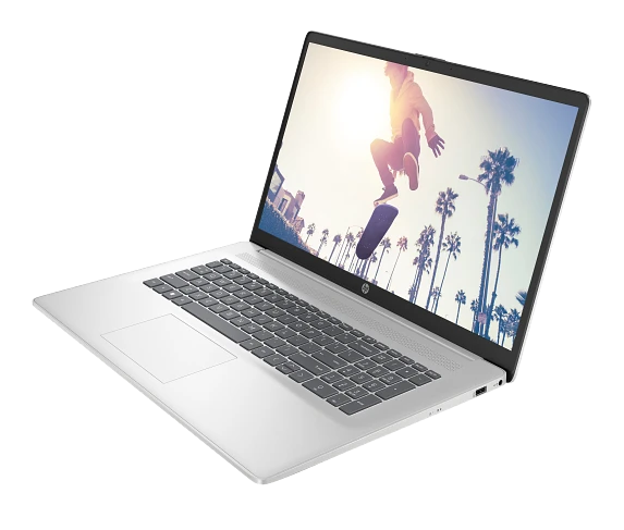 Series 2 of 6 HP Home Laptop PCs, HP Laptop 17, Windows 11 Home, 17.3", Intel® Core™ 7, 16GB RAM, 512GB SSD, FHD, Natural silver