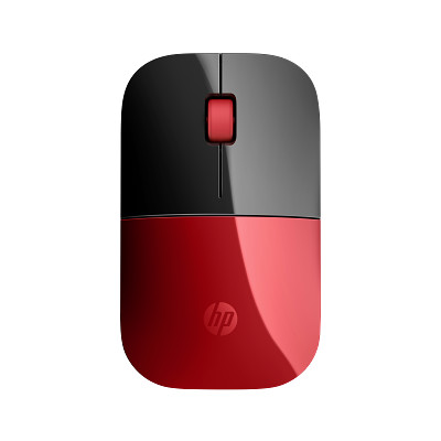 2c16 - HP Wireless Mouse Z3700 Cardinal Red, glossy finish Catalog, Top View